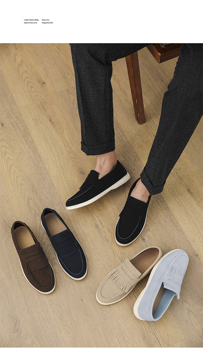 Mocasines de Cuero Mate para Hombre - Calzado Slip-on Elegante - Image 26