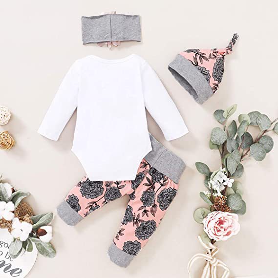 Enterizo Floral para Bebé Niña - Jumpsuit Elegante con Pantalón Estampado
