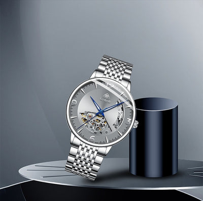 Reloj Automático de Acero Inoxidable Resistente al Agua con Esfera Luminosa - Image 14