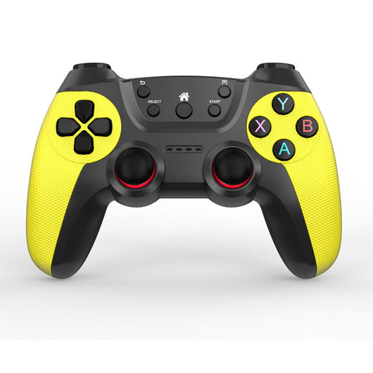 Black wireless game controller with textured grips, red-accented analog sticks, and colorful A, B, X, Y buttons. - Image 10