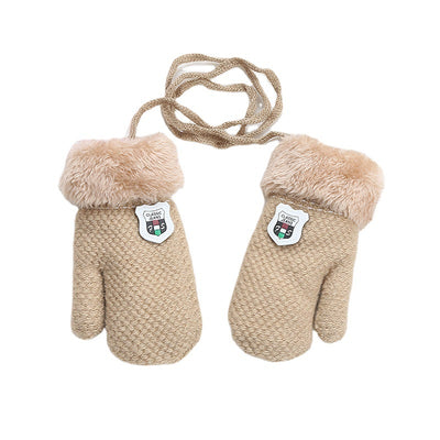 Guantes Térmicos Infantiles Tejidos Gruesos con Etiqueta - Image 8