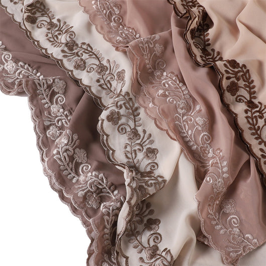 Pañuelo de Gasa Ligero en Colores Sólidos para Mujer - Image 42