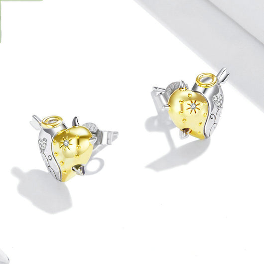 Aretes Ángel y Demonio en Plata Pura S925