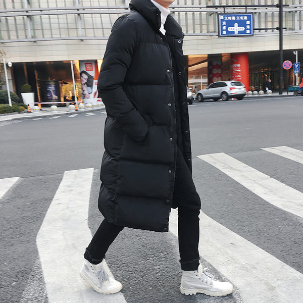 Abrigo Largo Slim de Algodón para Hombre - Invierno