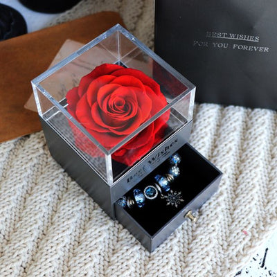 Caja de Joyero con Rosa Eterna - Regalo Perfecto para Amor y Ocasiones Especiales - Image 36