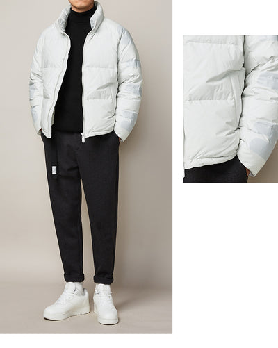 Chaqueta Acolchada para Hombre con Estampado Contraste - Image 14