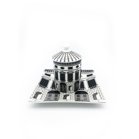 Tazas y Platillos con Diseño Clásico de Arquitectura - Image 9