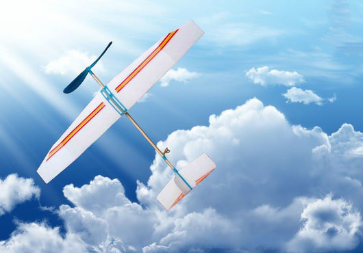 Avión de Alas Dobles Impulsado por Energía Elástica - Image 20