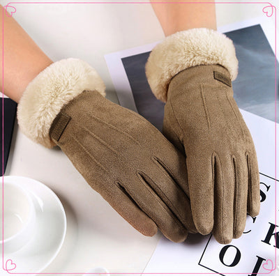 Guantes de Invierno para Conducir con Pelaje - Pantalla Táctil, Impermeables y Cálidos - Image 7