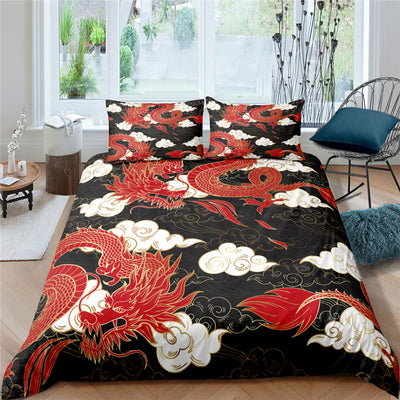 Juego de Cama 3D con Impresión Digital de Animales - Textil Hogar de 3 Piezas - Image 2