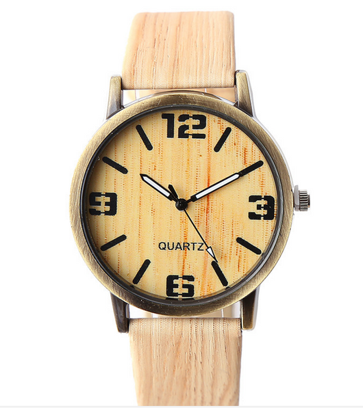 Reloj de Pulsera con Diseño de Veta de Madera - Image 5