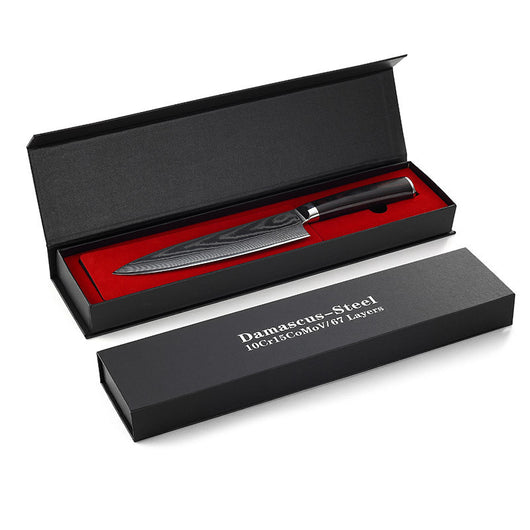 Cuchillo de Chef con Patrón Damasco en Acero - Image 9