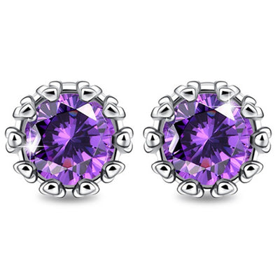 Aretes de Circonita Diamante Corona - Image 3