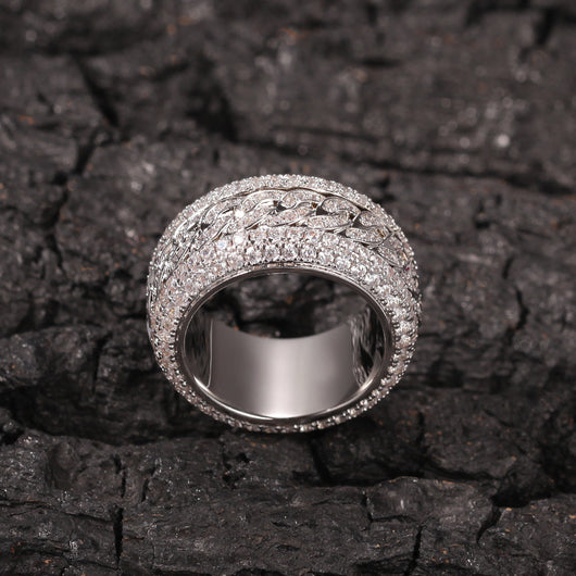 Anillo Cubano Giratorio Hip Hop con Microcircones - Image 14