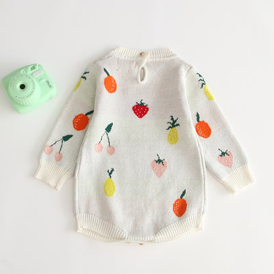 Jumpsuit de Algodón Jacquard Frutal Doble Capa - Image 3