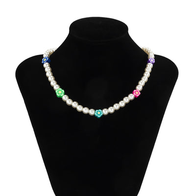 Collar para Hombre con Perlas de Cerámica y Flores Coloridas - Image 9