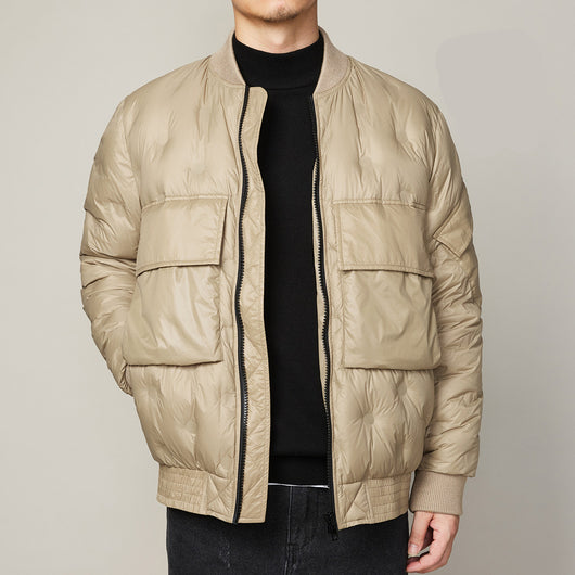 Chaqueta de Plumón Gris para Hombre - Abrigo Deportivo Térmico Invierno - Image 9