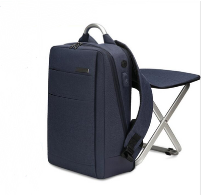 Mochila Ejecutiva Multifuncional 15" con Cargador USB y Asiento Integrado - Image 17