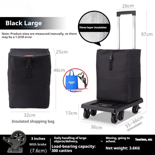 Carrito Portátil Plegable para Equipaje y Compras - Image 19