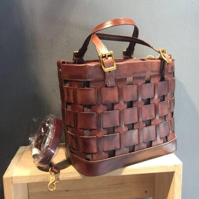 Bolso de Cuero Genuino para Mujer - Bandolera Mensajero - Image 8