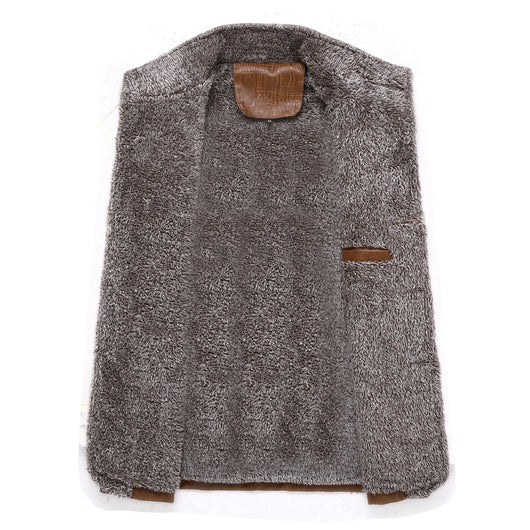 Chaqueta de Cuero PU con Forro de Terciopelo - Casual y Versátil - Image 7