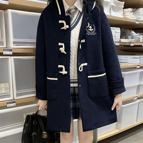 Abrigo de Lana para Niña - Elegancia y Calidez para Invierno