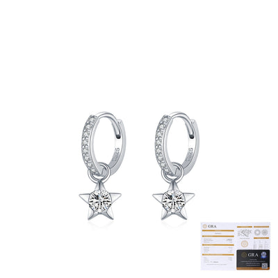 Aretes de Plata S925 con Diamantes Brillantes Estilo Urbano Versátil - Image 6