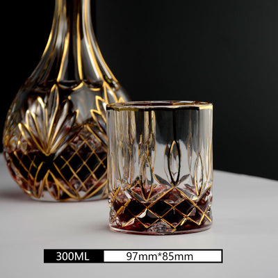 Juego de 2 Copas de Whiskey en Cristal Dorado - Image 14