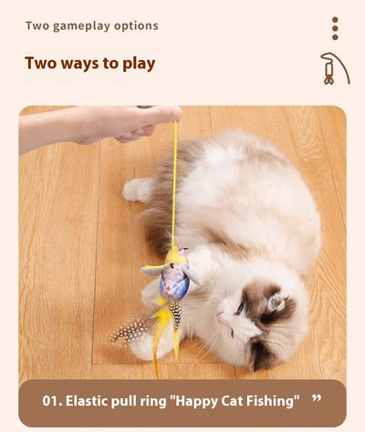Juguete Interactivo para Gatos con Pájaro Cantante y Movimiento - Image 15