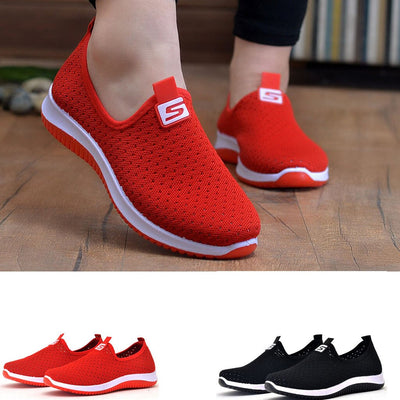 Zapatos Perezosos con Pedal Único de Malla Transpirable