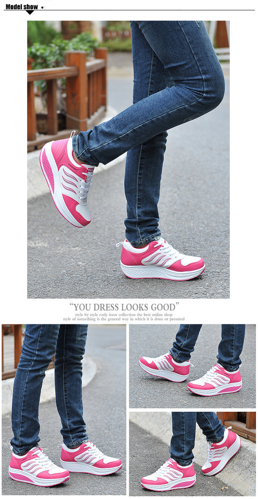 Tenis de Cuero Transpirable con Plataforma Elevada para Mujer - Image 7