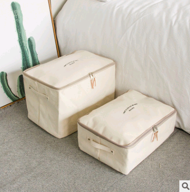 Bolsa de Almacenamiento con Cremallera y Tapa - Organizador de Ropa y Edredones