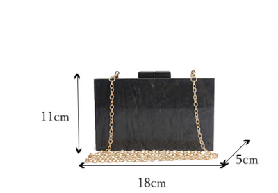 Bolso de Mano Mármol Acrílico Lujo para Mujer - Image 7