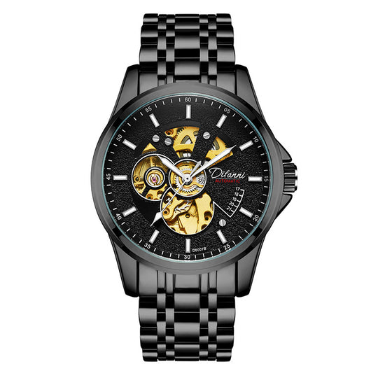 Reloj Automático de Acero Inoxidable con Correa de Moda Hipster - Image 2