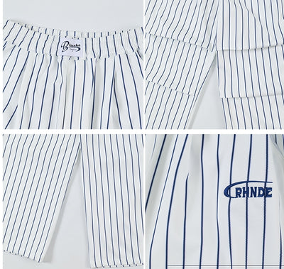 Pantalones Casuales Estilo Retro Americano a Rayas, Corte Recto y Pierna Ancha - Image 11