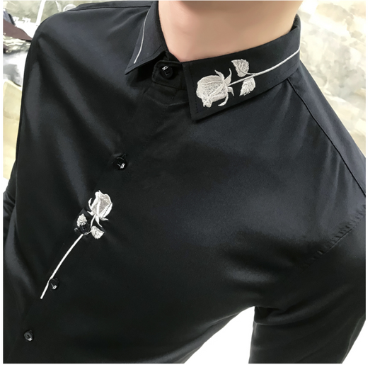 Camisa Casual Manga Larga Slim Fit Tendencia - Image 8