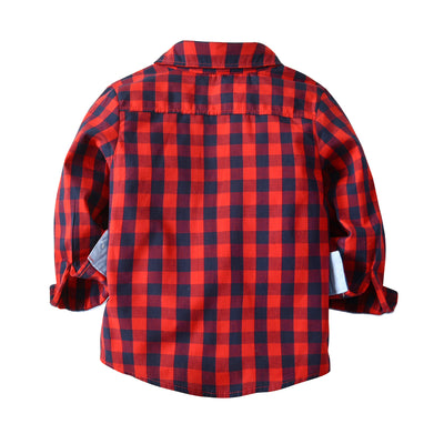 Conjunto de 5 Piezas: Camisa a Cuadros y Pantalón para Niño - Image 12