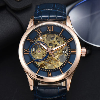 Reloj Mecánico Hombre Escala Romana Resistente al Agua Estilo Ejecutivo - Image 6