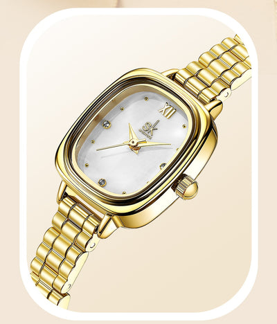 Reloj Cuadrado Acero Inoxidable Resistente al Agua con Movimiento de Cuarzo - Image 14