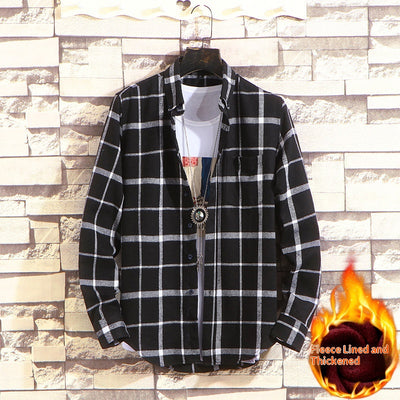 Camisa de Cuadros Casual para Hombre - Manga Larga Otoño Invierno - Image 3