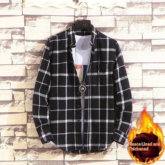 Camisa de Cuadros Casual para Hombre - Manga Larga Otoño Invierno - Image 3