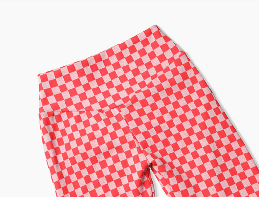 Pantalones de Yoga Tejido sin Costuras con Diseño Cuadros Melocotón - Image 9