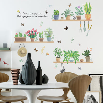 Adhesivos Decorativos de Plantas para Pared - Removibles y Reutilizables