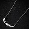 Stainless steel musical note necklace Bird Plateado