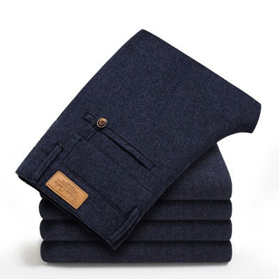 Pantalones de Vestir Rectos para Hombre - Comodidad Profesional - Image 10
