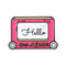 Drawing Board Alloy Badge Wild Brooch Pink