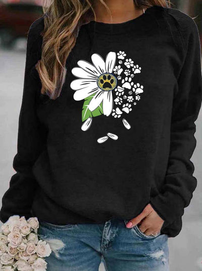 Suéter Floral Básico para Mujer Cuello Redondo - Image 24