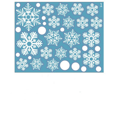 Pegatinas Navideñas y de Año Nuevo para Ventanas de Cristal Estático - Image 14