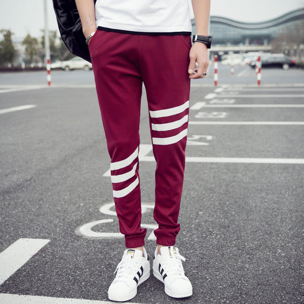 Pantalones Deportivos Hombre Estilo Coreano Ajuste Entallado Talla Grande