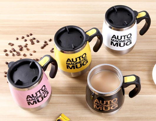 Taza Magnética Mezcladora con Carga USB